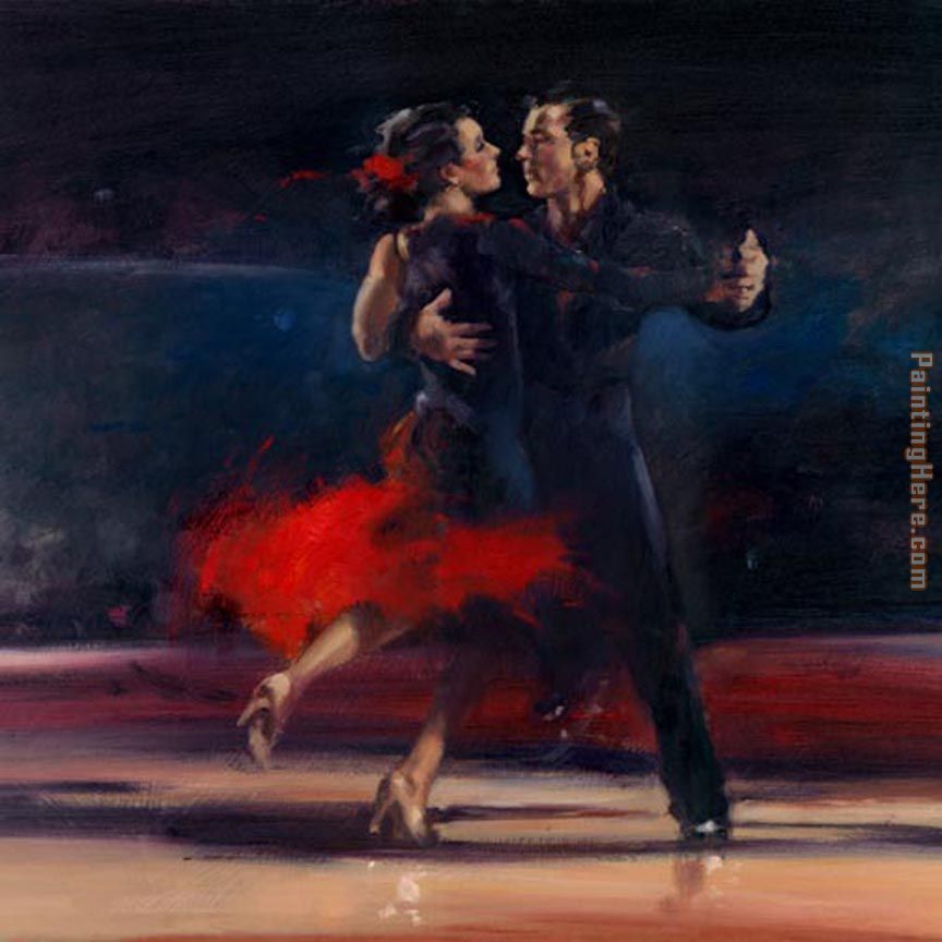 dance series painting - Flamenco Dancer dance series art painting